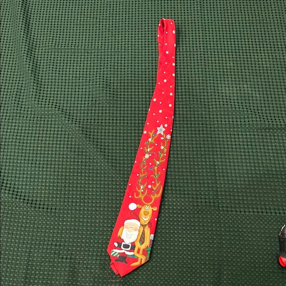 Hallmark Other - Hallmark Christmas‎ holiday Festive Red Christmas Tie yule tie greetings